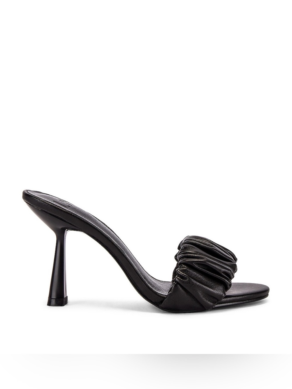 LPA Augustine - Black Ruched Slide Heel - Women Shoes